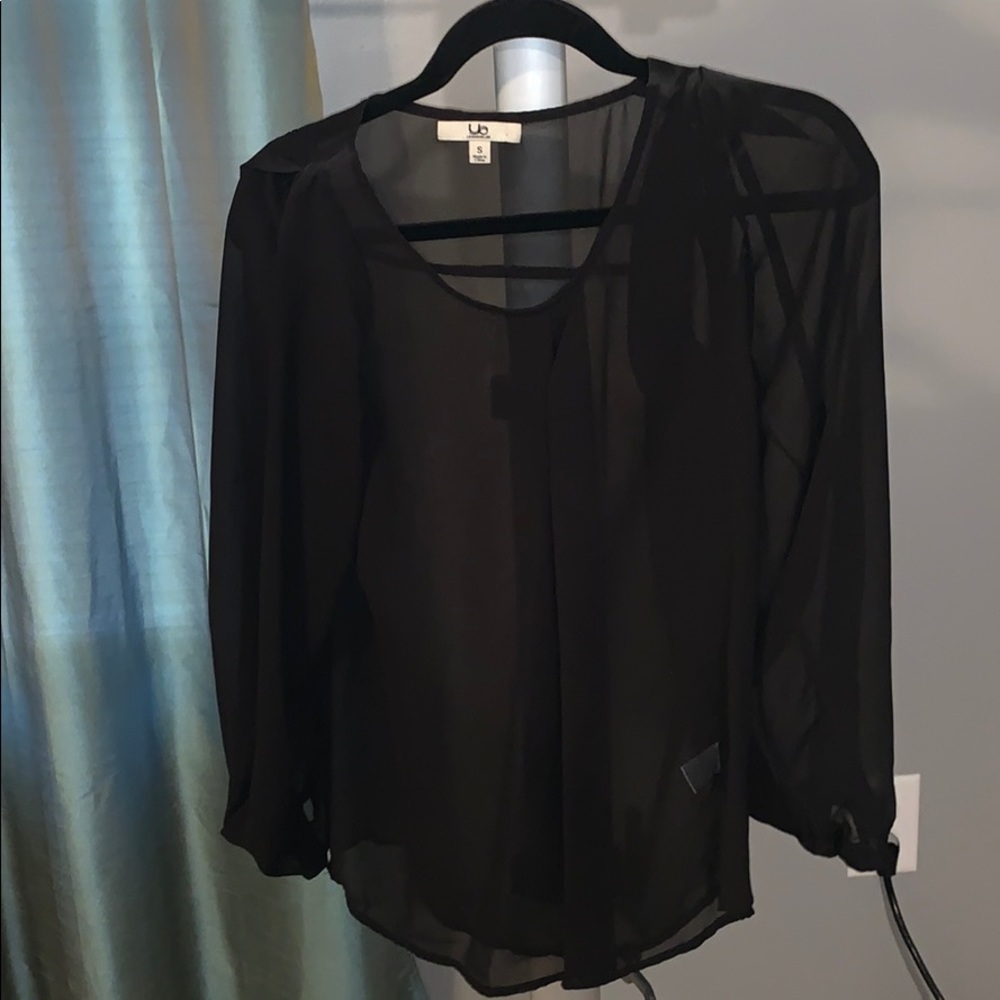 Cute sheer black blouse